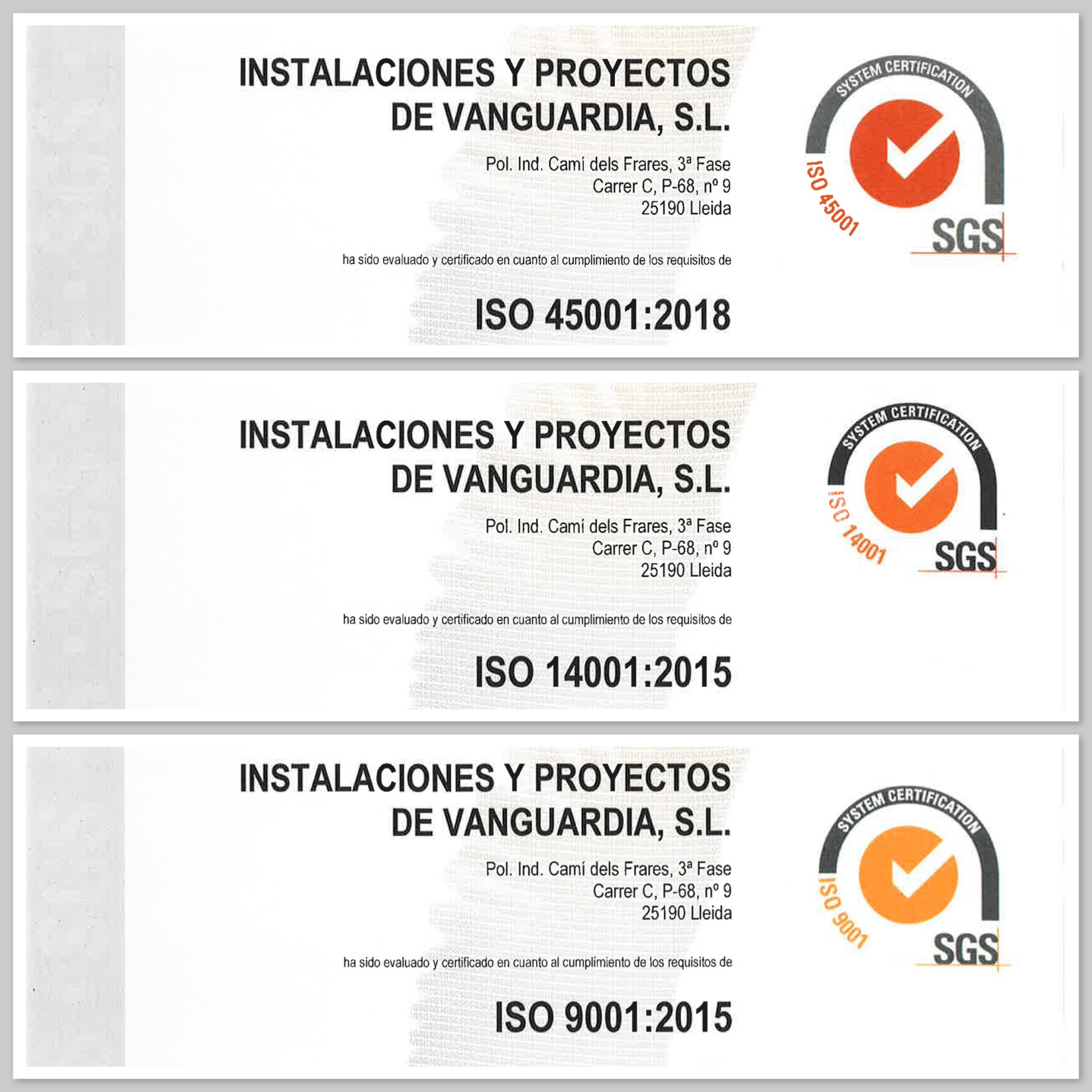 Distinciones por Control de Calidad Certificado